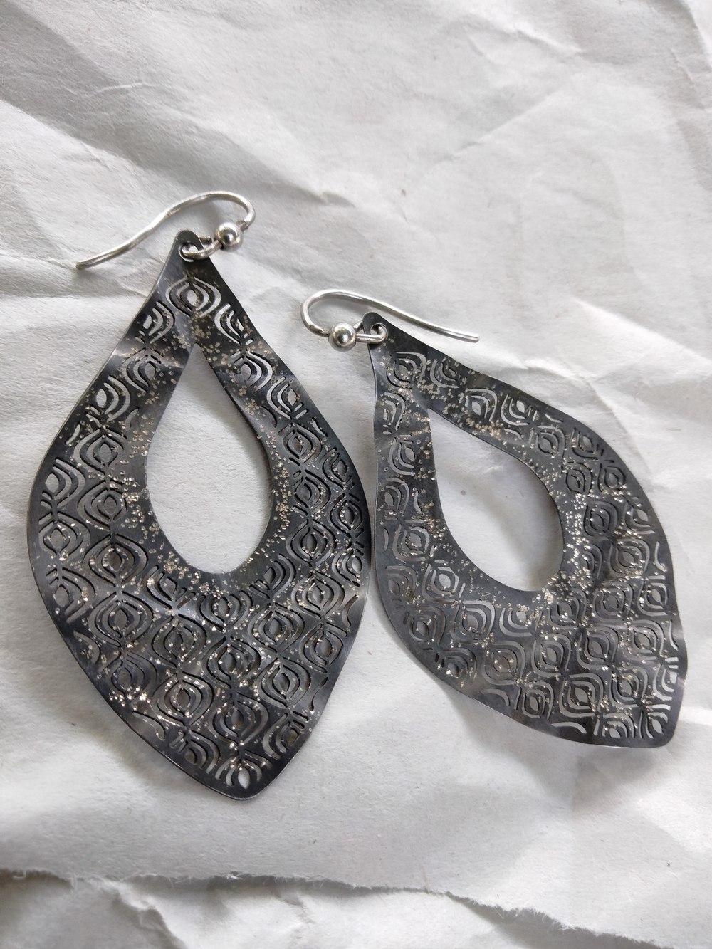925 Italian Sterling Silver Teardrop Earrings